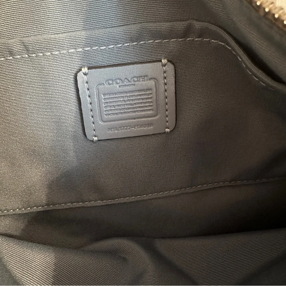 Coach Signature East West Pop Crossbody Handbag Light Khaki/Blue 101/2x7" - Picture 11 of 15